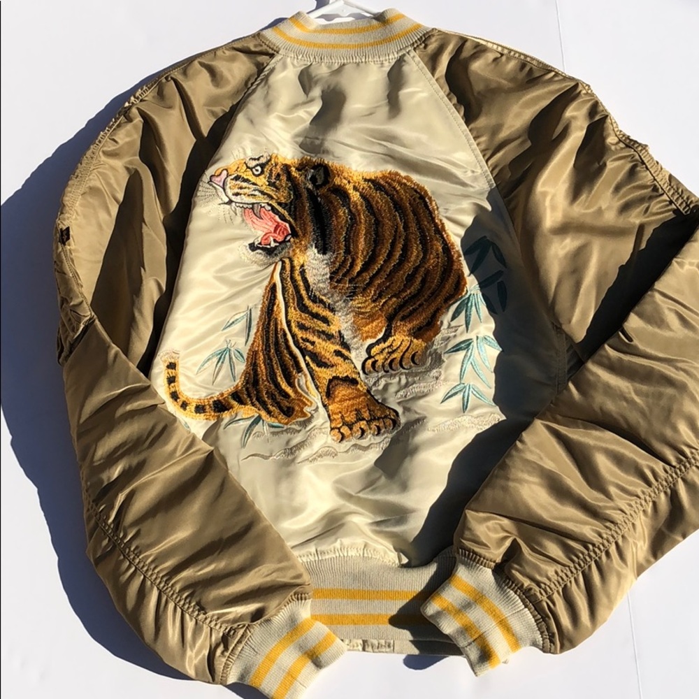 Alpha industries bomber “tiger souvenir jacket”